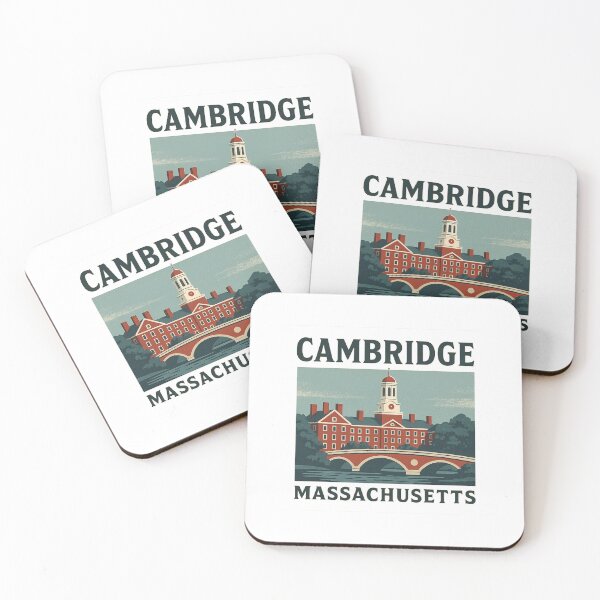 Item preview, Vintage Cambridge Massachusetts – Retro Travel Poster Design designed and sold by AmeliaKrysiak.