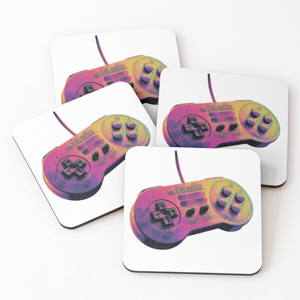 Item preview, Retro Neon Game Controller – 80s Vintage Gaming Aesthetic designed and sold by AlexLineArt.