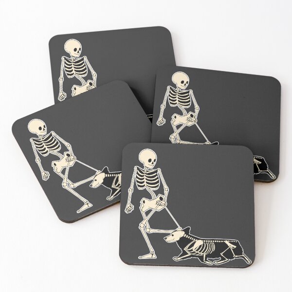 Item preview, Skeleton Dog Handler - Pembroke Welsh Corgi designed and sold by Spinyflowerart.