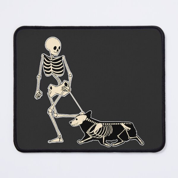 Item preview, Skeleton Dog Handler - Pembroke Welsh Corgi designed and sold by Spinyflowerart.
