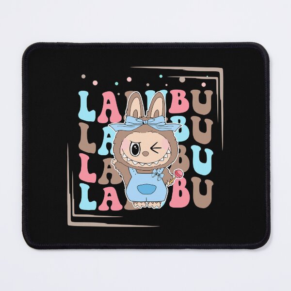 Item preview, Winking Labubu in Pastel Overalls with Lollipop designed and sold by lojadpop.