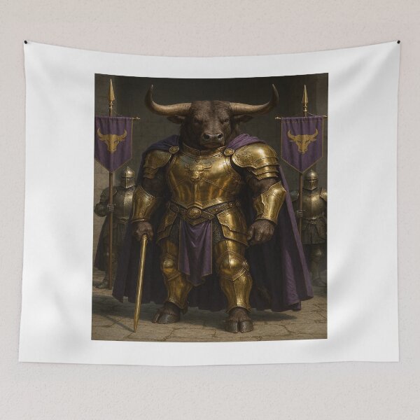 Item preview, Minotaur king royal purple designed and sold by OsscaShop.