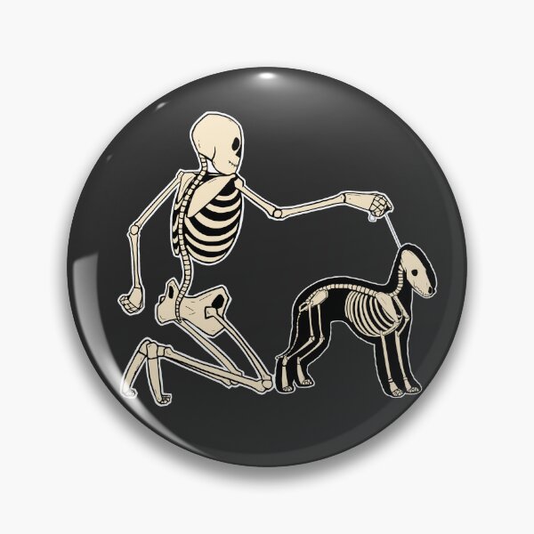 Item preview, Skeleton Dog Handler - Bedlington Terrier designed and sold by Spinyflowerart.
