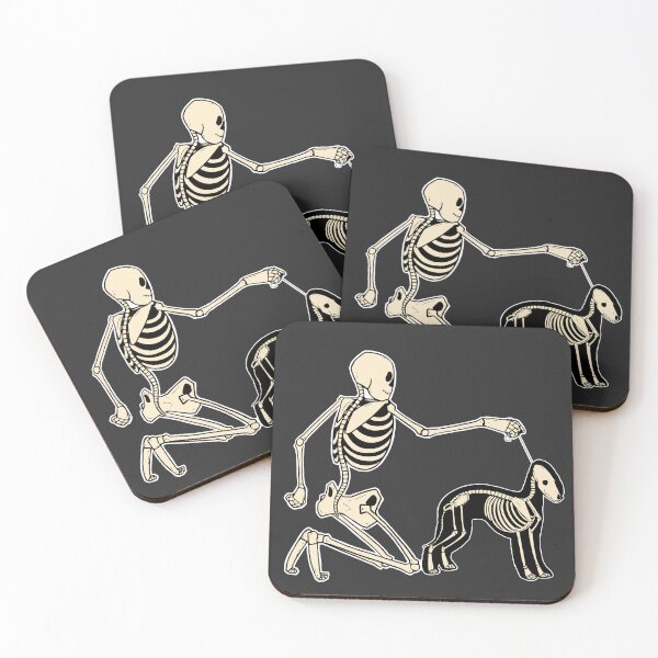 Item preview, Skeleton Dog Handler - Bedlington Terrier designed and sold by Spinyflowerart.