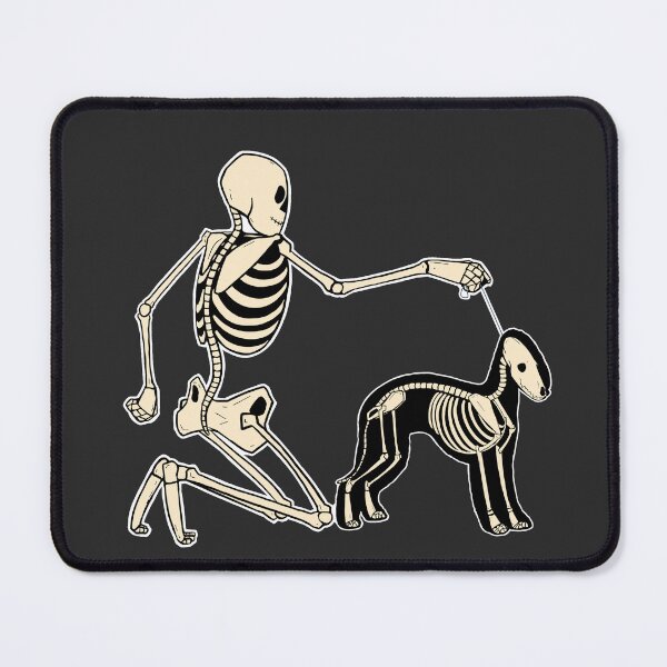 Item preview, Skeleton Dog Handler - Bedlington Terrier designed and sold by Spinyflowerart.