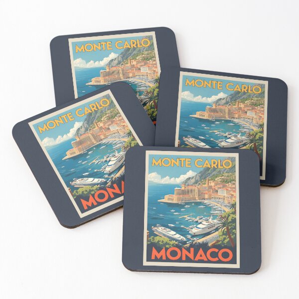 Item preview, A Vintage Travel Illustration of Monte Carlo - Monaco  designed and sold by GoodOldVintage.