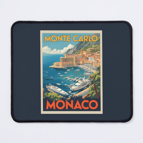 Item preview, A Vintage Travel Illustration of Monte Carlo - Monaco  designed and sold by GoodOldVintage.