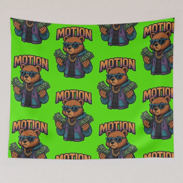 Item preview, Motion Money Flexing Bear  designed and sold by CortsideGoods.