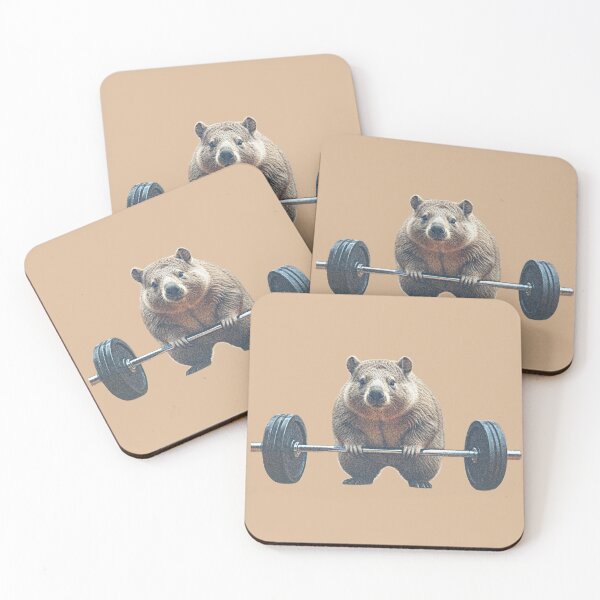 Item preview, Wombat in the gym designed and sold by PierreAlbijanic.