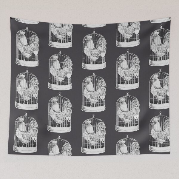Item preview, Rooster in a cage designed and sold by Lyxy.