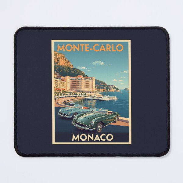 Item preview, A Vintage Travel Illustration of Monte Carlo - Monaco  designed and sold by GoodOldVintage.