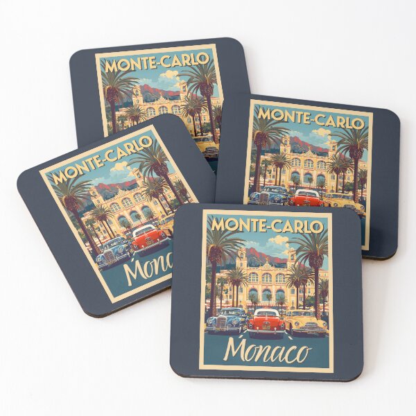Item preview, A Vintage Travel Illustration of Monte Carlo - Monaco  designed and sold by GoodOldVintage.