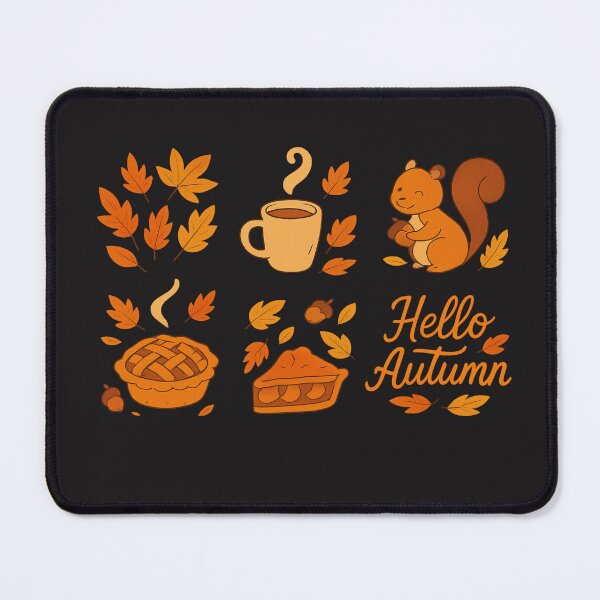 Item preview, "Hello Autumn – Cozy & Colorful. "Hello Automne – Douceur & Couleurs" designed and sold by Drawingshirts.