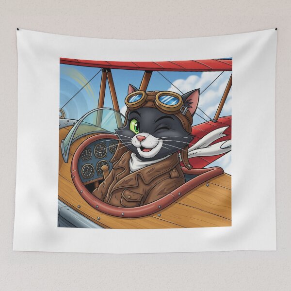 Item preview, The Fearless Feline Aviator: A Cat Pilot's Adventure designed and sold by catlovers2025.