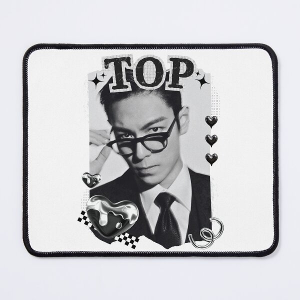 Item preview, TOP Choi Seung-hyun Korean Actor Black and White Collage Design designed and sold by AJUNICE STUDIO.