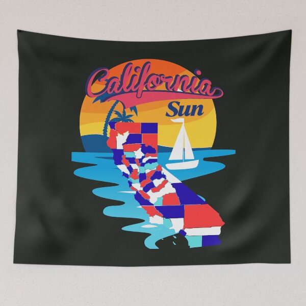 Item preview, California sun, map of California designed and sold by amazouz1.
