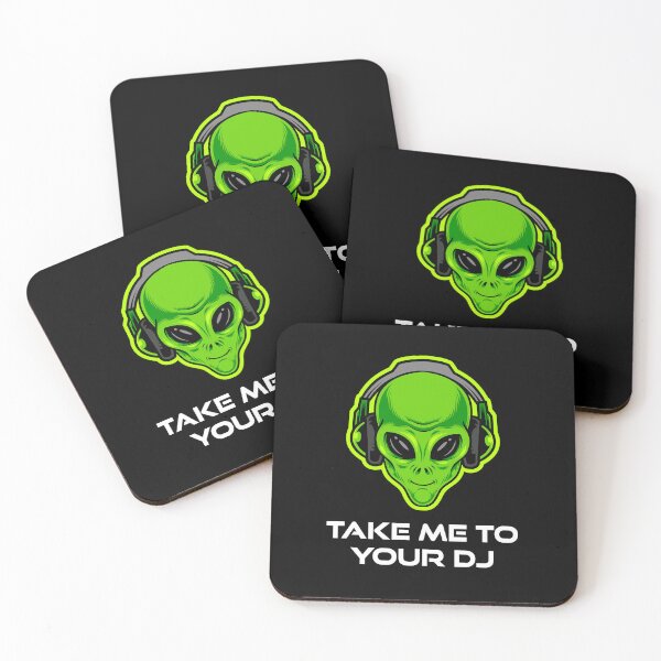 Item preview, Take Me to Your DJ – Funny Alien Rave Dance Music Design designed and sold by AmblesideMedia.