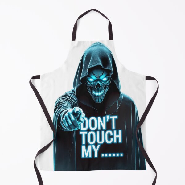 Item preview, Don’t Touch My Phone | Grim Reaper Skull Horror Quote Sticker & Phone Case designed and sold by ZYNORAworld.