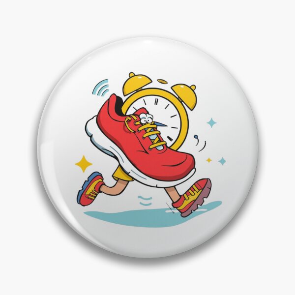 Item preview, Funny Running Shoe T-Shirt – Cartoon Sneaker with Alarm Clock Design designed and sold by ZYNORAworld.