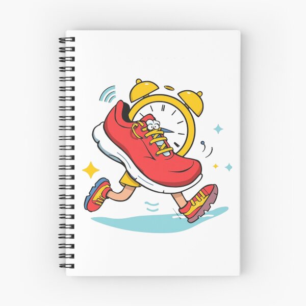 Item preview, Funny Running Shoe T-Shirt – Cartoon Sneaker with Alarm Clock Design designed and sold by ZYNORAworld.