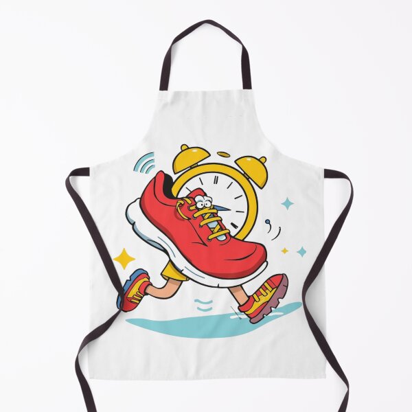 Item preview, Funny Running Shoe T-Shirt – Cartoon Sneaker with Alarm Clock Design designed and sold by ZYNORAworld.