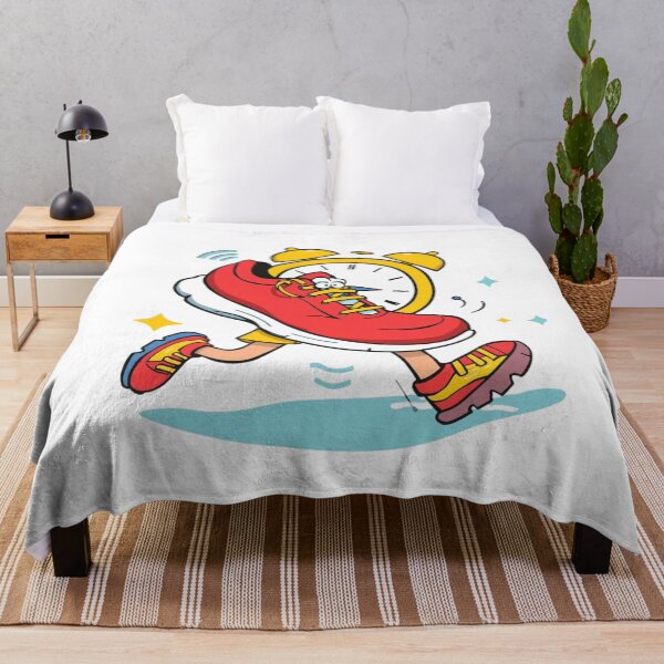 Item preview, Funny Running Shoe T-Shirt – Cartoon Sneaker with Alarm Clock Design designed and sold by ZYNORAworld.