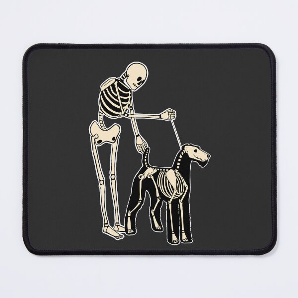 Item preview, Skeleton Dog Handler- Airedale Terrier designed and sold by Spinyflowerart.