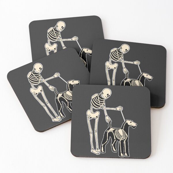 Item preview, Skeleton Dog Handler- Airedale Terrier designed and sold by Spinyflowerart.
