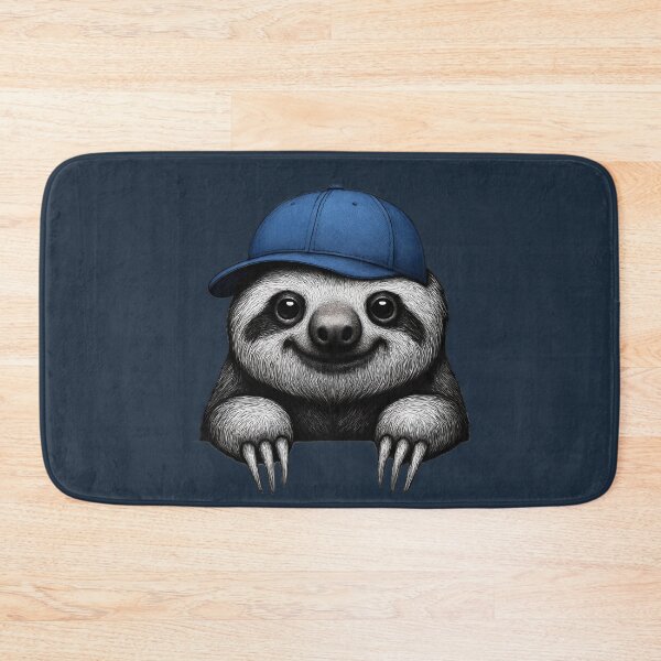 Item preview, Chill Sloth in Blue Cap – Cute Animal  designed and sold by SkyTastic.