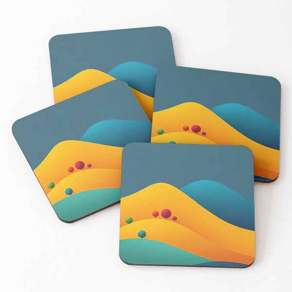 Item preview, Minimalistic hills with trees designed and sold by SpeckAndLook.