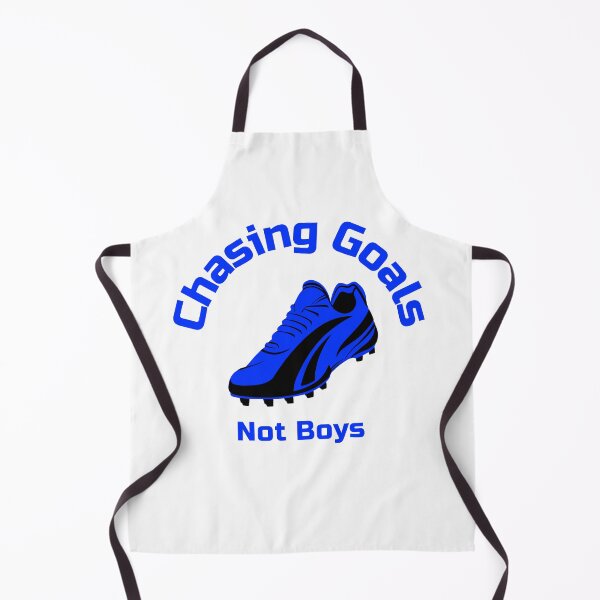Item preview, Chasing Goals Not Boys Funny Girls Soccer Womens Boot Cleat Blue designed and sold by WhackingTax.