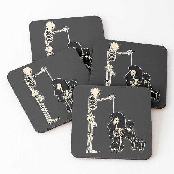 Item preview, Skeleton Dog Handler - Standard Poodle designed and sold by Spinyflowerart.