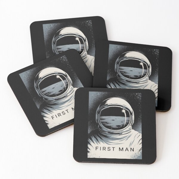 Item preview, First Man Minimalist Fan Art Poster designed and sold by Enea Kelo.