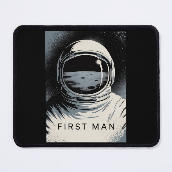 Item preview, First Man Minimalist Fan Art Poster designed and sold by Enea Kelo.