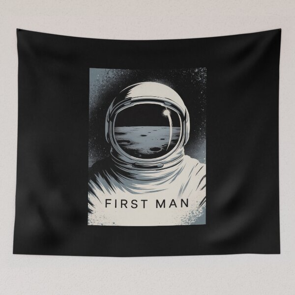 Item preview, First Man Minimalist Fan Art Poster designed and sold by Enea Kelo.