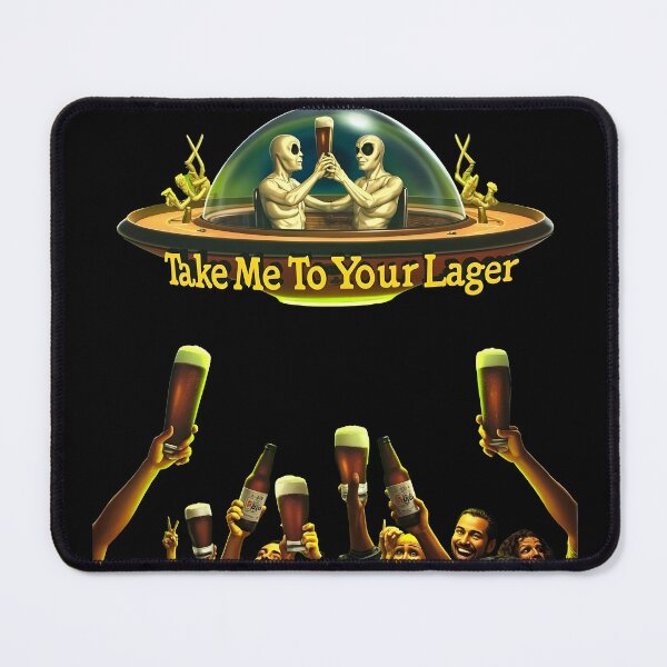 Item preview, funny drinking Alien Beer Invasion designed and sold by Uglyandcute.