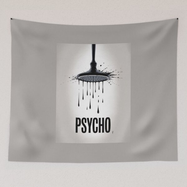 Item preview, Psycho Minimalist Fan Art Poster designed and sold by Enea Kelo.
