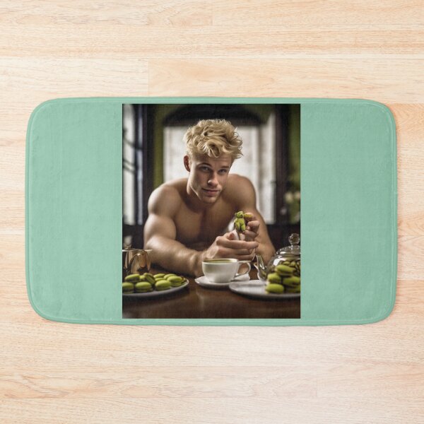 Item preview, Young man and pistachio macaroons designed and sold by PhilDreams.