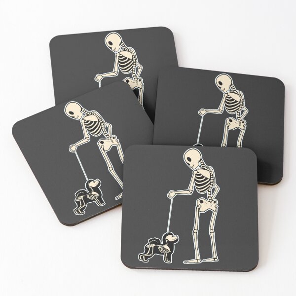 Item preview, Skeleton Dog Handler - Bichon Frise designed and sold by Spinyflowerart.