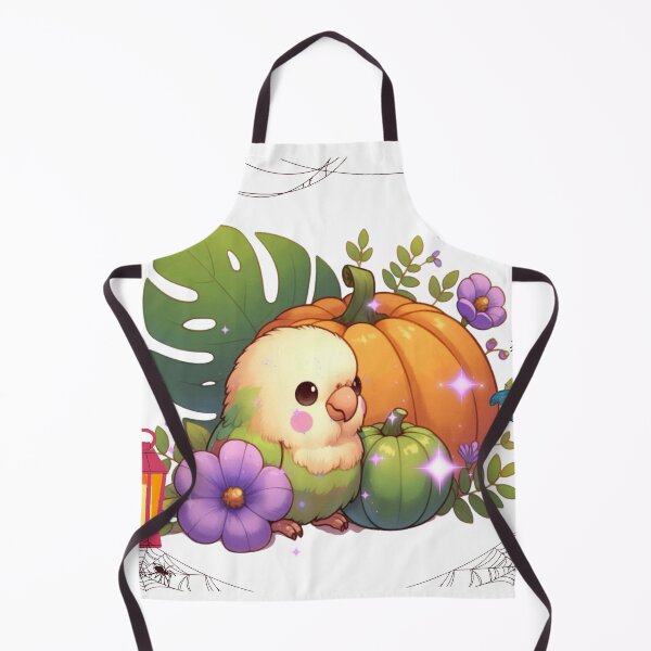 Item preview, Autumn Pumpkin Parrot – Cute Tropical Fall Bird Illustration designed and sold by Sugar Wisdom .