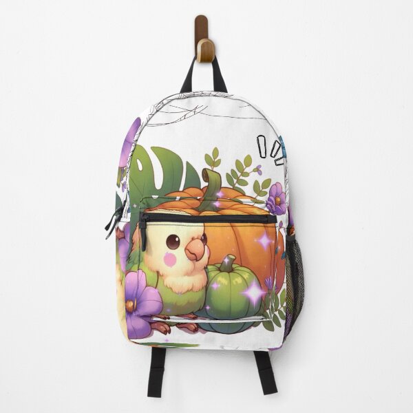 Item preview, Autumn Pumpkin Parrot – Cute Tropical Fall Bird Illustration designed and sold by Sugar Wisdom .