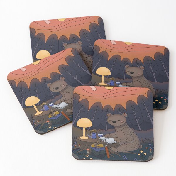 Item preview, Bear in the Woods Illustration designed and sold by Ida Taing.