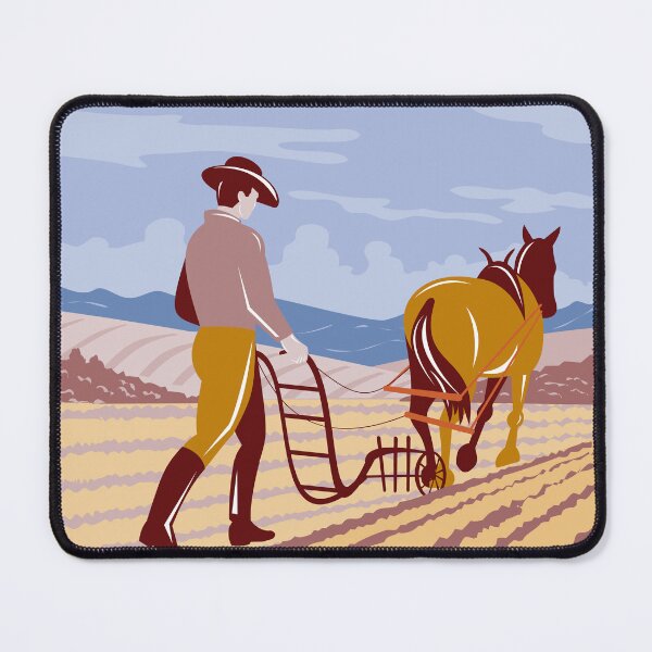 Item preview, Farmer in Palouse Eastern Washington State WPA Art designed and sold by patrimonio.