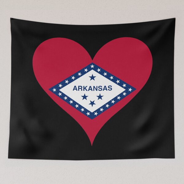 Item preview, Arkansas Heart Flag designed and sold by NTGUILTY.