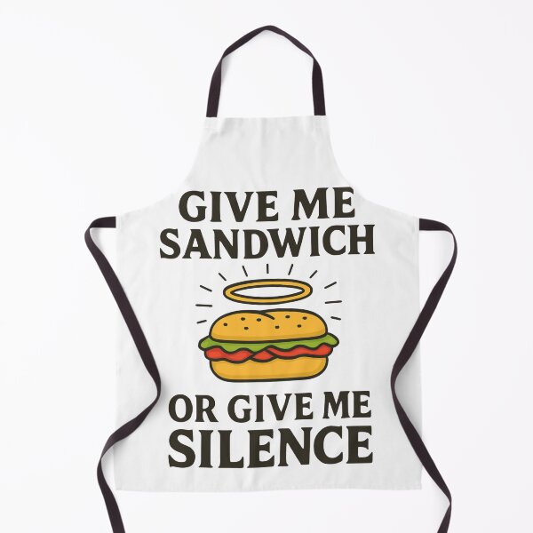 Item preview, Give Me Sandwich or Give Me Silence – Funny Protest Parody designed and sold by jelonkaa.