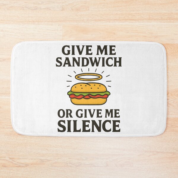 Item preview, Give Me Sandwich or Give Me Silence – Funny Protest Parody designed and sold by jelonkaa.