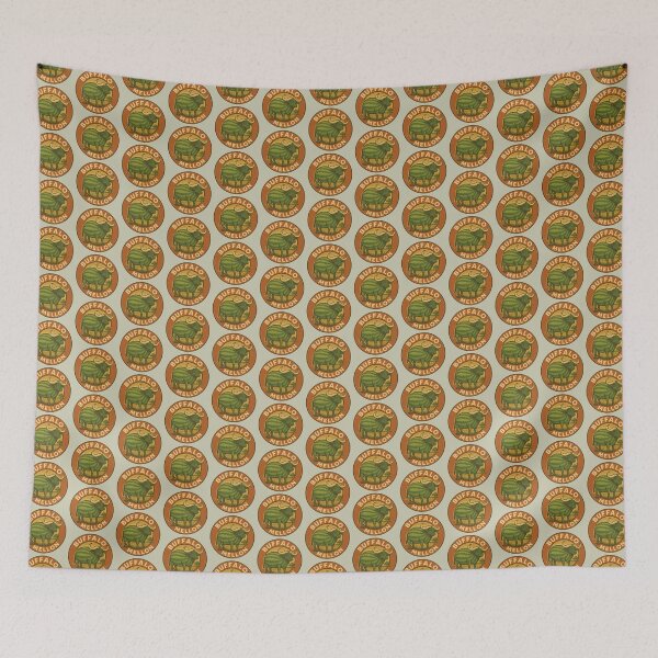 Item preview, Buffalo Mellon – Funny Retro Animal Pun designed and sold by hangmeart.