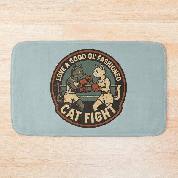 Item preview, Cat Fight – Funny Retro Boxing designed and sold by hangmeart.