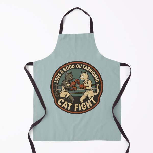 Item preview, Cat Fight – Funny Retro Boxing designed and sold by hangmeart.