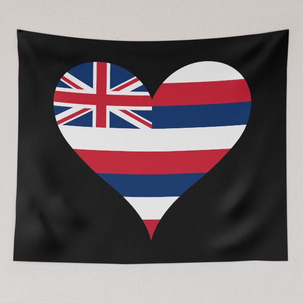 Item preview, Hawaii Heart Flag designed and sold by NTGUILTY.